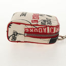 Christian Dior Hardcore Pouch Canvas White Red Auth 143024V-4