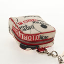 Christian Dior Hardcore Pouch Canvas White Red Auth 143024V-6