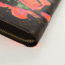 LOUIS VUITTON Monogram Rose Zippy Wallet Long Wallet M93579 LV Auth 143027V-15