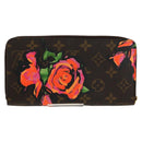 LOUIS VUITTON Monogram Rose Zippy Wallet Long Wallet M93579 LV Auth 143027V-2