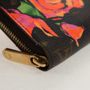 LOUIS VUITTON Monogram Rose Zippy Wallet Long Wallet M93579 LV Auth 143027V-7