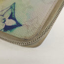 LOUIS VUITTON Monogram Watercolor Zippy Wallet Vertical Blue M80499 Auth 143028A-14