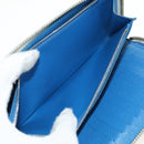 LOUIS VUITTON Monogram Watercolor Zippy Wallet Vertical Blue M80499 Auth 143028A-11