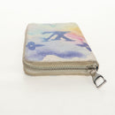 LOUIS VUITTON Monogram Watercolor Zippy Wallet Vertical Blue M80499 Auth 143028A-6