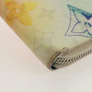 LOUIS VUITTON Monogram Watercolor Zippy Wallet Vertical Blue M80499 Auth 143028A-8