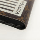 LOUIS VUITTON Monogram Logo Story Zippy Organizer Wallet M67826 LV Auth 143029V-11