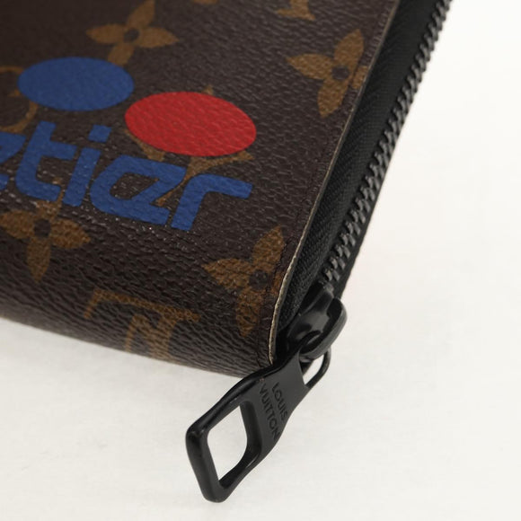 LOUIS VUITTON Monogram Logo Story Zippy Organizer Wallet M67826 LV Auth 143029V