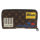 LOUIS VUITTON Monogram Logo Story Zippy Organizer Wallet M67826 LV Auth 143029V-4