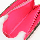 LOUIS VUITTON Monogram Graffiti Zippy Wallet Wallet Pink M93710 Auth 143030V-21