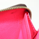 LOUIS VUITTON Monogram Graffiti Zippy Wallet Wallet Pink M93710 Auth 143030V-11