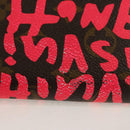 LOUIS VUITTON Monogram Graffiti Zippy Wallet Wallet Pink M93710 Auth 143030V-3