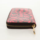 LOUIS VUITTON Monogram Graffiti Zippy Wallet Wallet Pink M93710 Auth 143030V-4