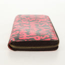 LOUIS VUITTON Monogram Graffiti Zippy Wallet Wallet Pink M93710 Auth 143030V-5