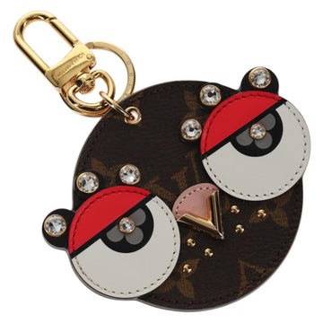 LOUIS VUITTON Monogram Porte Cles Animal Face Charm M68216 LV Auth 143032M