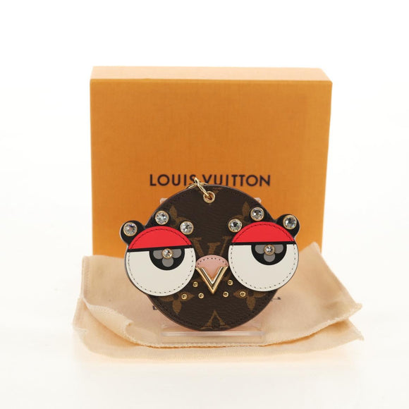 LOUIS VUITTON Monogram Porte Cles Animal Face Charm M68216 LV Auth 143032M