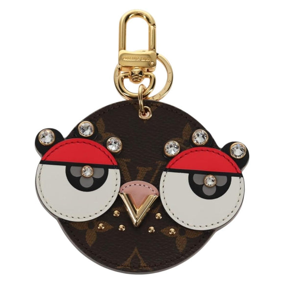 LOUIS VUITTON Monogram Porte Cles Animal Face Charm M68216 LV Auth 143032M