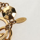 LOUIS VUITTON Porte Cles LV Facet Key Holder metal Gold M65216 LV Auth 143035M-10