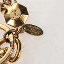 LOUIS VUITTON Porte Cles LV Facet Key Holder metal Gold M65216 LV Auth 143035M-11