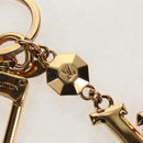 LOUIS VUITTON Porte Cles LV Facet Key Holder metal Gold M65216 LV Auth 143035M-4