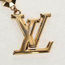 LOUIS VUITTON Porte Cles LV Facet Key Holder metal Gold M65216 LV Auth 143035M-5