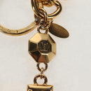 LOUIS VUITTON Porte Cles LV Facet Key Holder metal Gold M65216 LV Auth 143035M-8