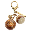 LOUIS VUITTON Bijoux Sac Mini Run Croisette Key Holder Gold M65699 Auth 143036M-13