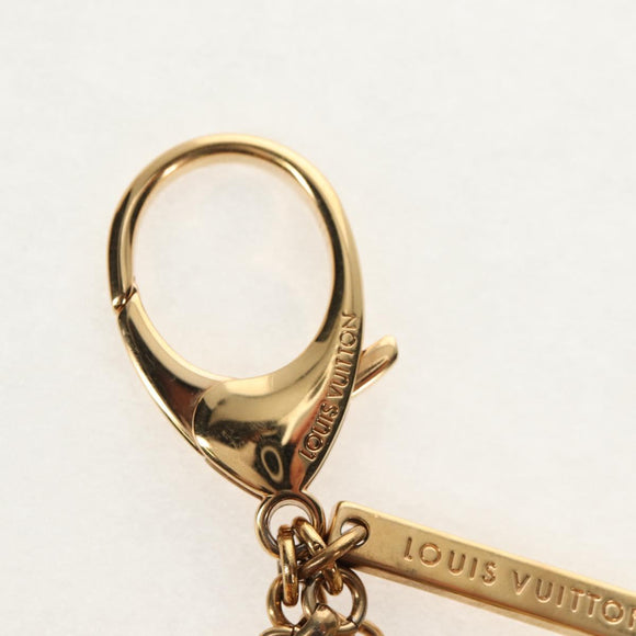 LOUIS VUITTON Bijoux Sac Mini Run Croisette Key Holder Gold M65699 Auth 143036M