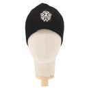 Chrome Hearts Vinegar Scroll Label Thermal Beanie Cotton Black Auth 143039M-13