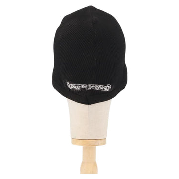 Chrome Hearts Vinegar Scroll Label Thermal Beanie Cotton Black Auth 143039M - 0