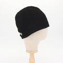 Chrome Hearts Vinegar Scroll Label Thermal Beanie Cotton Black Auth 143039M-4