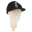 Chrome Hearts CH Plus Vertical Logo Denim Trucker Cap Cotton Black Auth 143040M-1