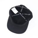 Chrome Hearts CH Plus Vertical Logo Denim Trucker Cap Cotton Black Auth 143040M-11