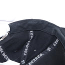 Chrome Hearts CH Plus Vertical Logo Denim Trucker Cap Cotton Black Auth 143040M-21