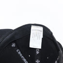 Chrome Hearts CH Plus Vertical Logo Denim Trucker Cap Cotton Black Auth 143040M-22
