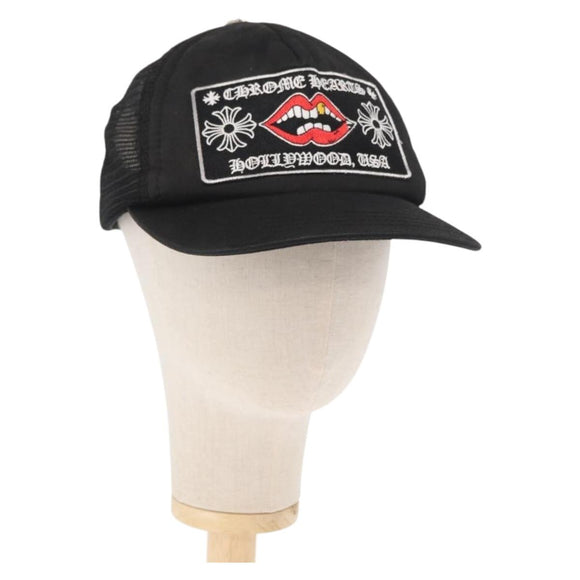 Chrome Hearts CH Plus Matty Boy Patch Trucker Cap Cotton Black Auth 143041M