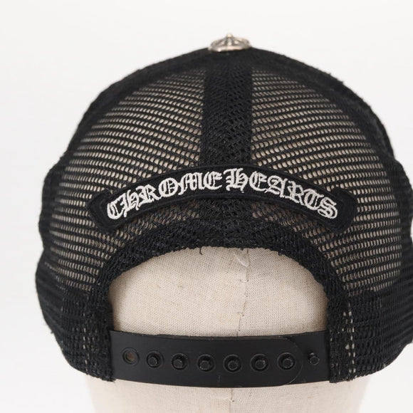 Chrome Hearts CH Plus Matty Boy Patch Trucker Cap Cotton Black Auth 143041M