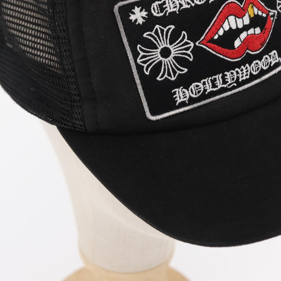 Chrome Hearts CH Plus Matty Boy Patch Trucker Cap Cotton Black Auth 143041M