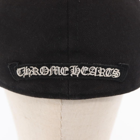 Chrome Hearts CH Plus CH Embroidered Baseball Cap Cotton Black Auth 143042M