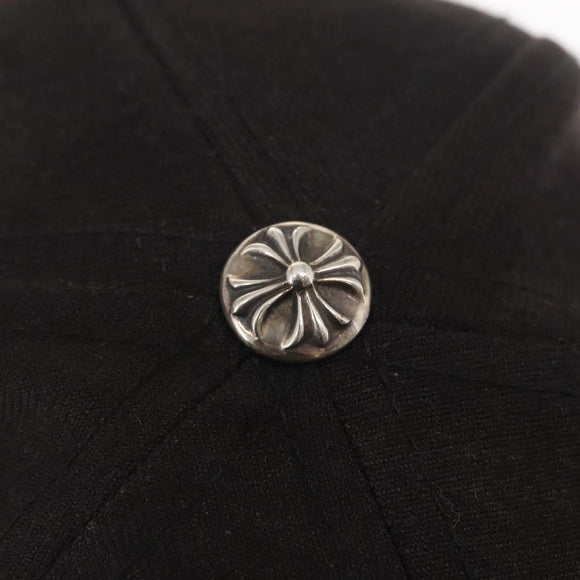 Chrome Hearts CH Plus CH Embroidered Baseball Cap Cotton Black Auth 143042M