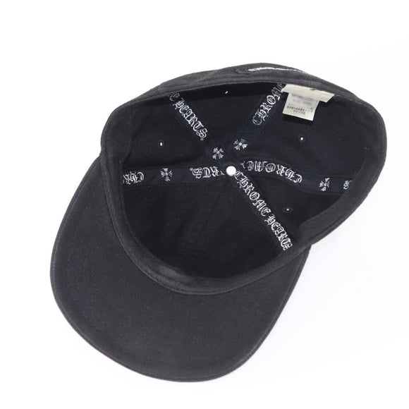 Chrome Hearts CH Plus CH Embroidered Baseball Cap Cotton Black Auth 143042M
