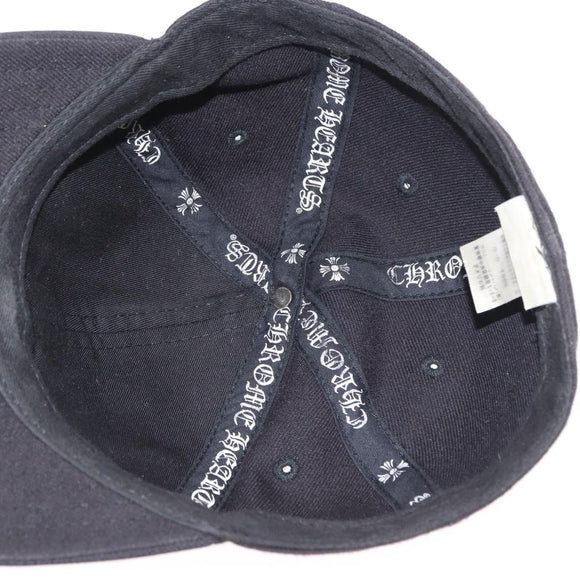 Chrome Hearts CH Plus CH Embroidered Baseball Cap Cotton Black Auth 143042M