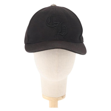 Chrome Hearts CH Plus CH Embroidered Baseball Cap Cotton Black Auth 143042M - 0