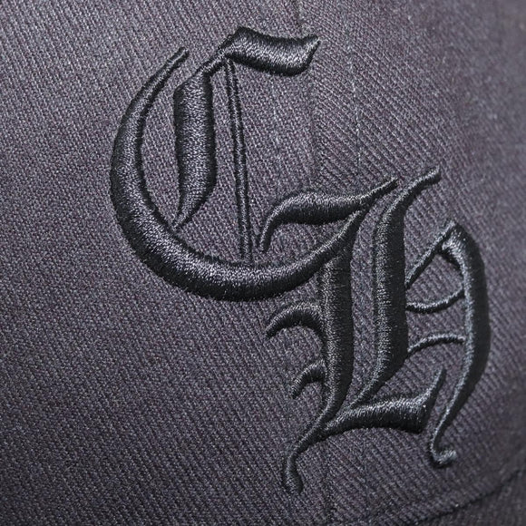 Chrome Hearts CH Plus CH Embroidered Baseball Cap Cotton Black Auth 143042M