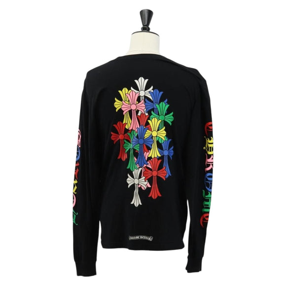 Chrome Hearts Multi Cemetery Cross Long Sleeve Top T Shirt Cotton Auth 143043M