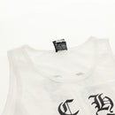 Chrome Hearts Logo Print Tank Top Cotton White Auth 143045M-10