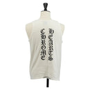 Chrome Hearts Logo Print Tank Top Cotton White Auth 143045M-2