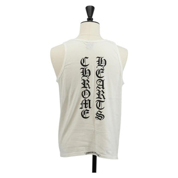 Chrome Hearts Logo Print Tank Top Cotton White Auth 143045M - 0