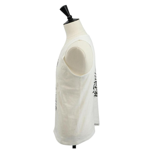 Chrome Hearts Logo Print Tank Top Cotton White Auth 143045M