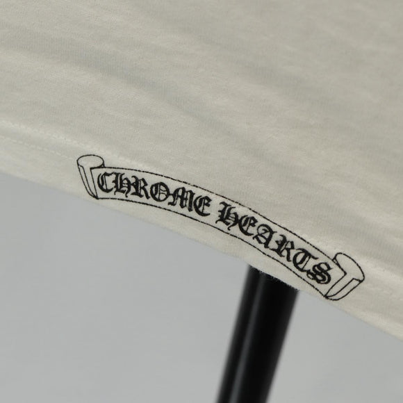 Chrome Hearts Logo Print Tank Top Cotton White Auth 143045M