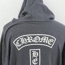 Chrome Hearts Horseshoe Print Dagger Zip Up Hoodie Polyester Auth 143048M-10
